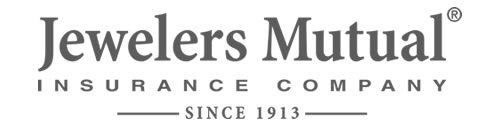 Jewelers Mutual logo in grey on white background