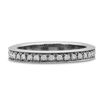 product image of milgraine edge diamond wedding band by Precision Set