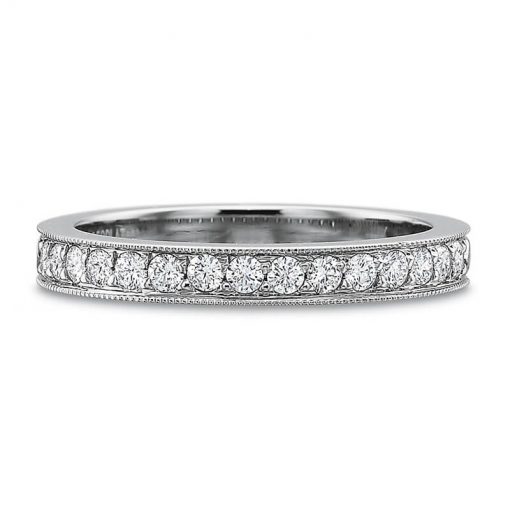 product image of milgraine edge diamond wedding band by Precision Set