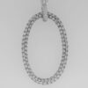 image of white gold pave oval pendant from Garavelli