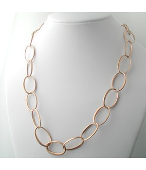 product image of rose gold link necklace