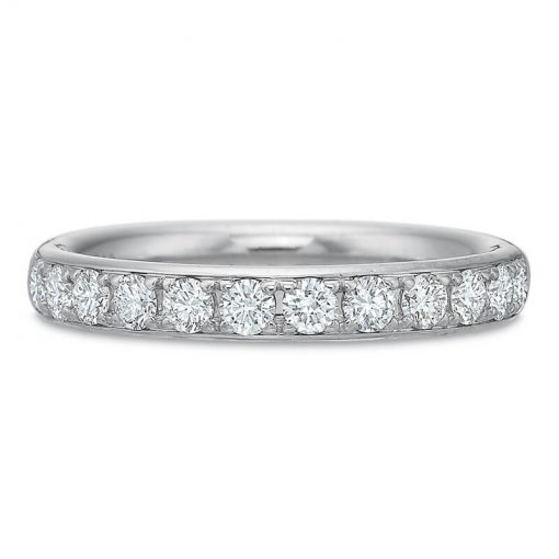 product image of bead set diamond eternity band by Precision Set