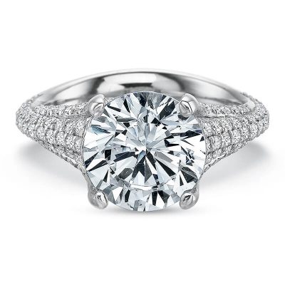product image of taper diamond shank engagement ring by Precision Set