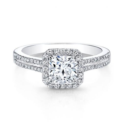 product image of halo engagement ring from Ideal2