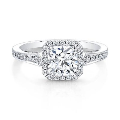 product image of halo engagement ring from Ideal2