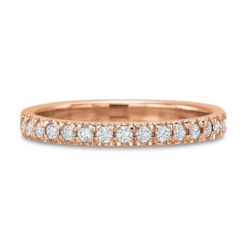 Product image of rose gold diamond eternity band by Precision Set
