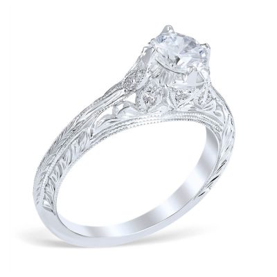 Product image of vintage inspired diamond engagement ring by Whitehouse Brothers