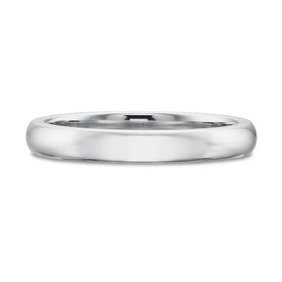 Product image of 3mm plain band in platinum by Precision Set