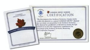 example of a Canadian diamond certificate