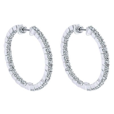 product image of diamond hoops earrings from Gabriel & Co.