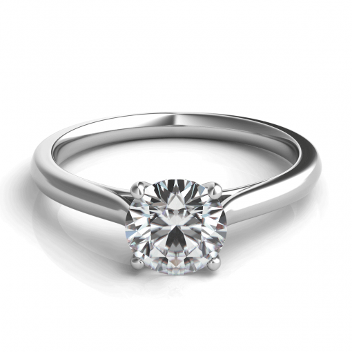 product image of round diamond solitaire engagement ring