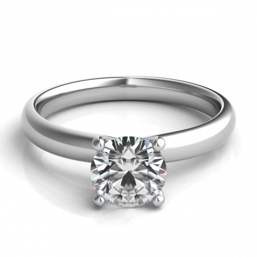 product image of round diamond solitaire engagement ring