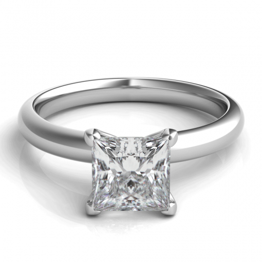 product image of princess cut diamond solitaire engagement ring