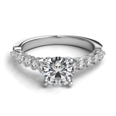 product image of diamond accented engagement ring from Sasha Primak