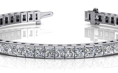 product image of princess cut diamond tennis bracelet