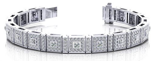 product image of mixed cut diamond bracelet