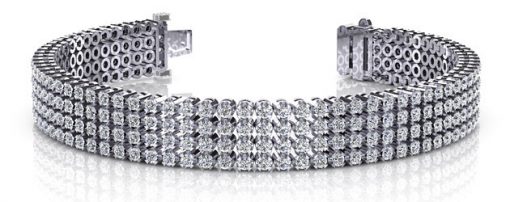 product image of four row diamond tennis bracelet