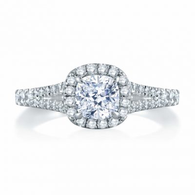 product image of diamond halo engagement ring