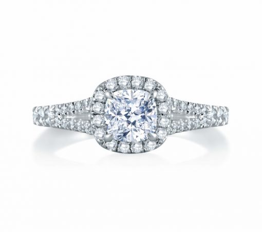 product image of diamond halo engagement ring