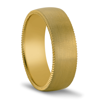 product image of yellow gold coin edge band from Novell