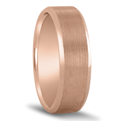 product image of rose gold gent's band