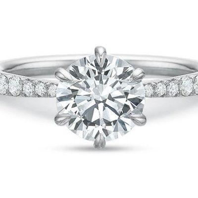 product image of 6-prong new aire engagement ring in white gold