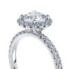 product image of round pave halo engagement ring from sasha primak