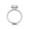 product image of cushion cut halo engagement ring from sasha primak