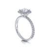 product image of cushion cut halo engagement ring from sasha primak