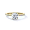 product image of diamond accented embrace engagement ring from sasha primak in yellow gold