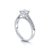 product image of diamond pave cathedral engagement ring from sasha primak in platinum