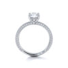 product image of diamond rolled pave engagement ring from sasha primak in platinum