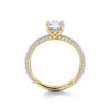 product image of diamond rolled pave engagement ring from sasha primak in yellow gold